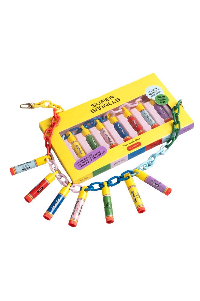 SUPER SMALLS-Days of the Week Lip Balm Necklace-MULTI