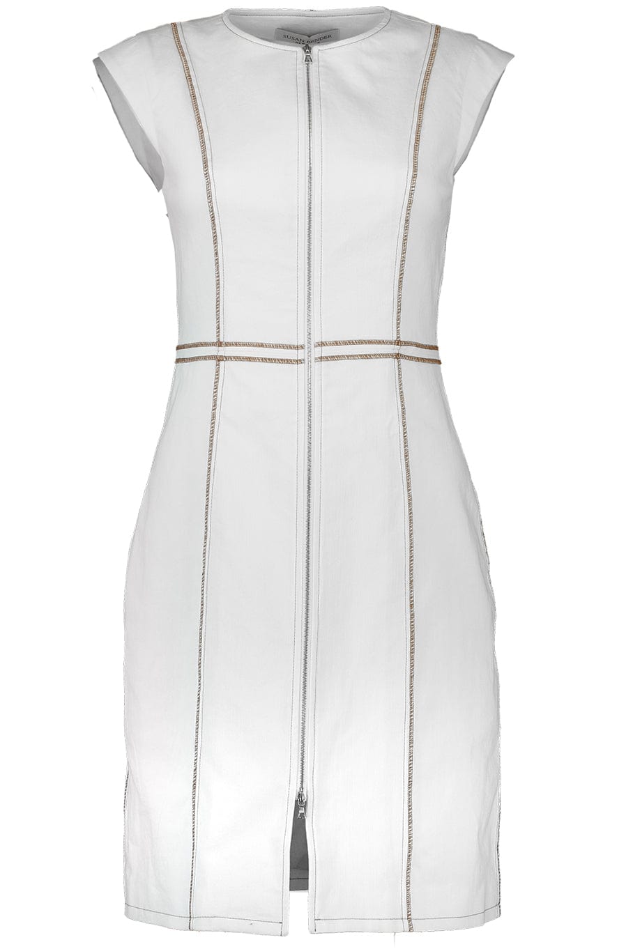 SUSAN BENDER-Cap Sleeve Denim Dress-