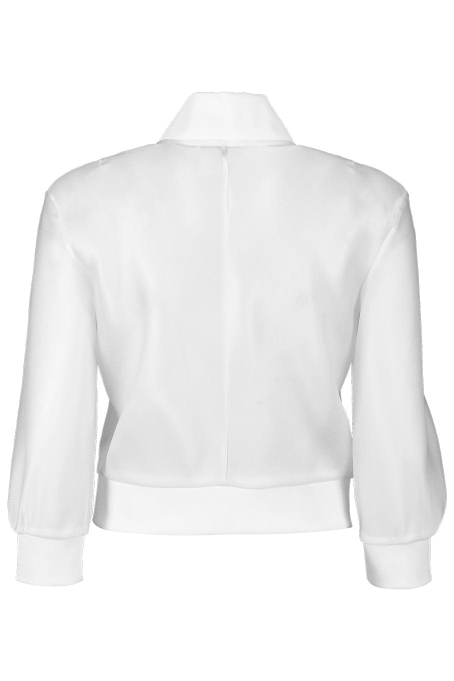 SUSAN BENDER-Short Sleeve Silk Bomber-