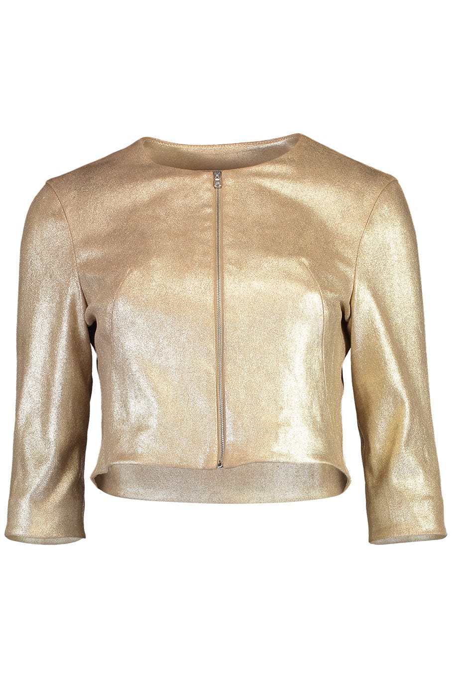 SUSAN BENDER-Stretch Leather Cardigan - Mica-