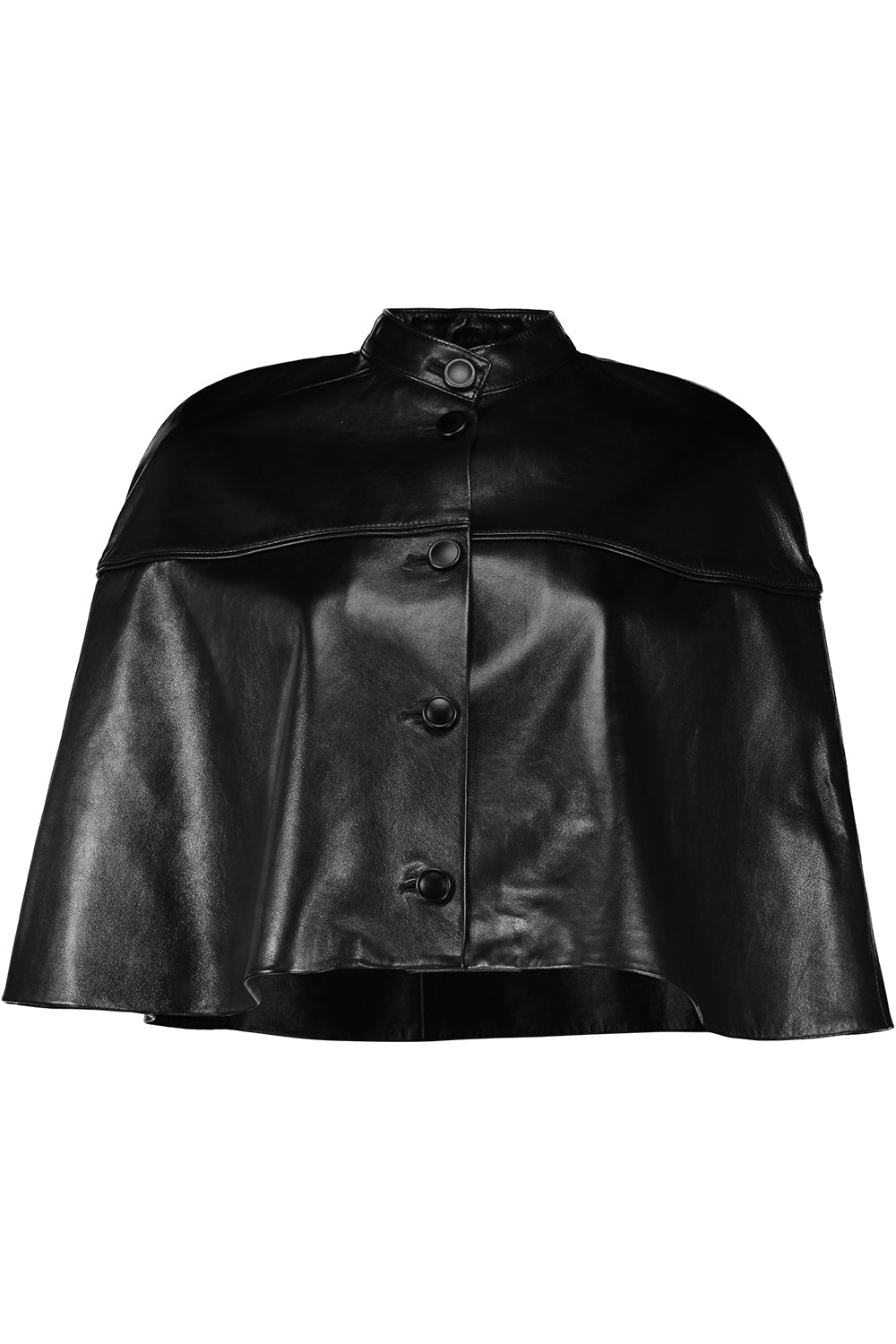 Cape Jacket-BLACK-4-CLOTHINGJACKETLEATHER-SUSAN BENDER