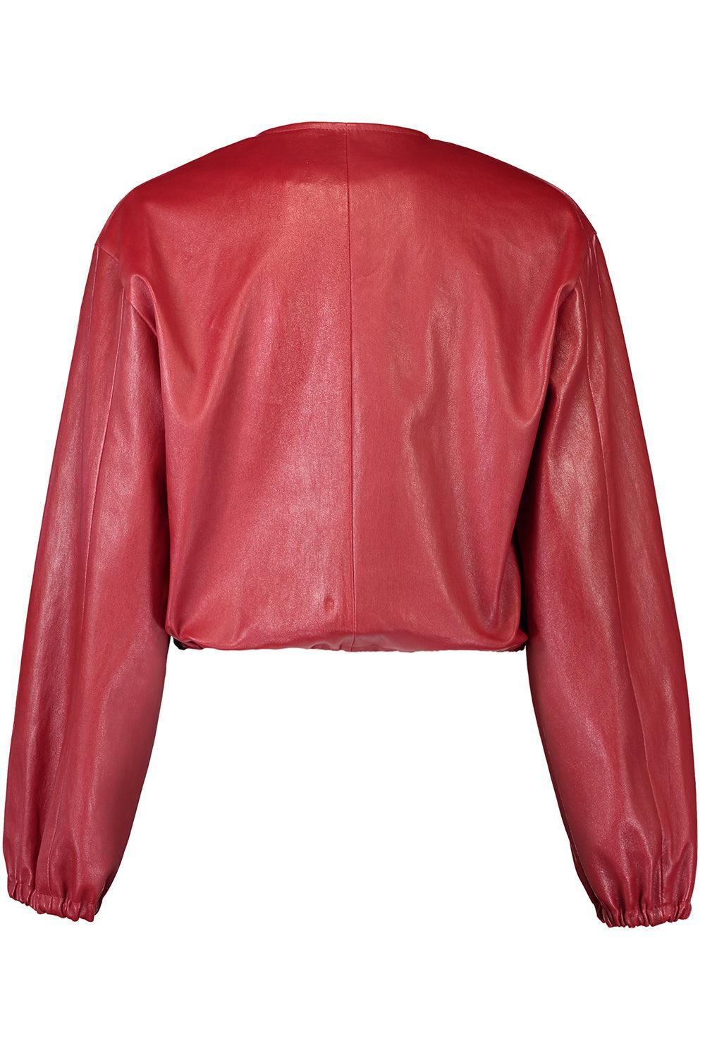 Toggle Bomber Jacket-POMGRNTE-2-CLOTHINGJACKETCASUAL-SUSAN BENDER