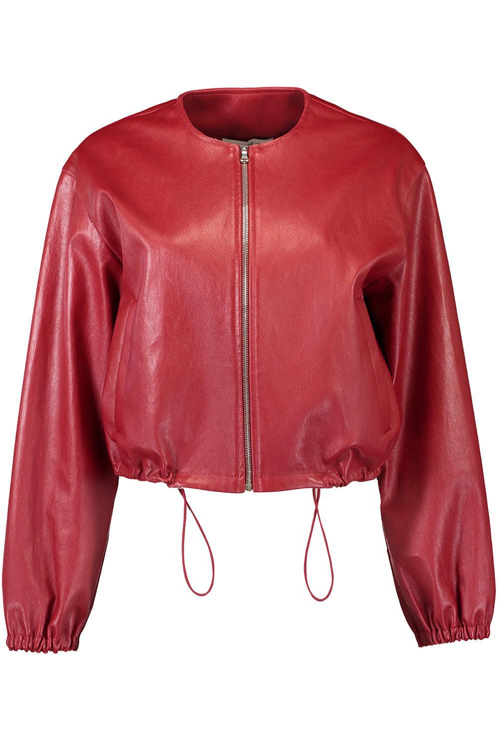 Toggle Bomber Jacket-POMGRNTE-2-CLOTHINGJACKETCASUAL-SUSAN BENDER