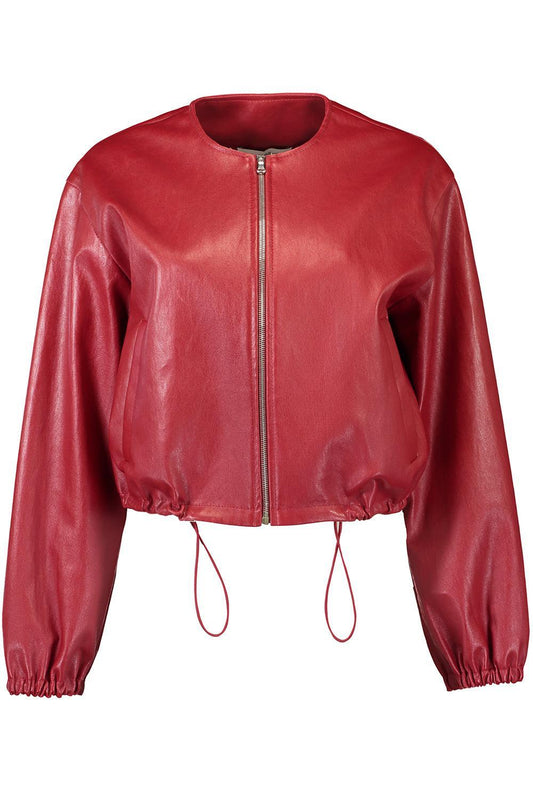 Toggle Bomber Jacket-POMGRNTE-2-CLOTHINGJACKETCASUAL-SUSAN BENDER
