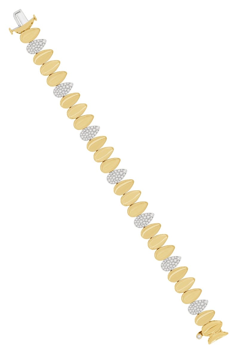 SUTRA-Diamond Kashmir Bracelet-YELLOW GOLD