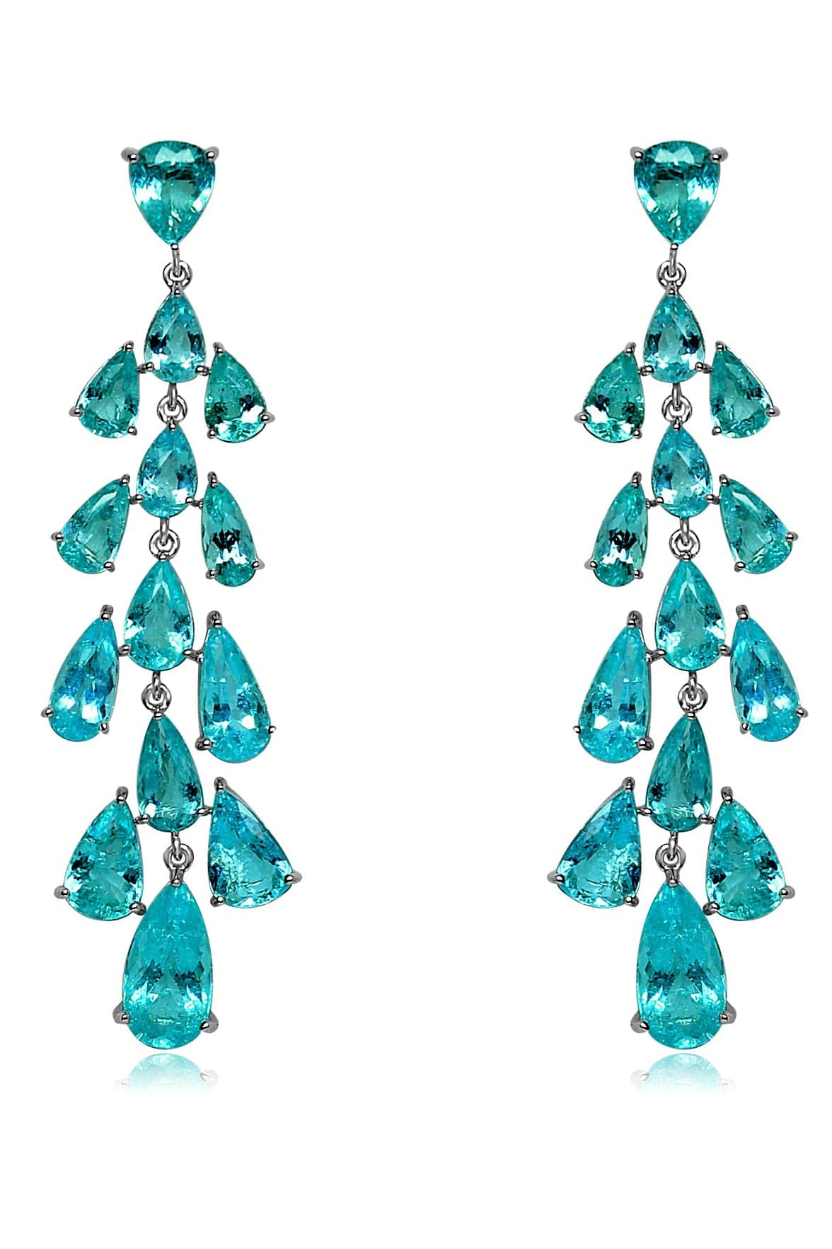 SUTRA-Paraiba Tourmaline Earrings-WHITE GOLD