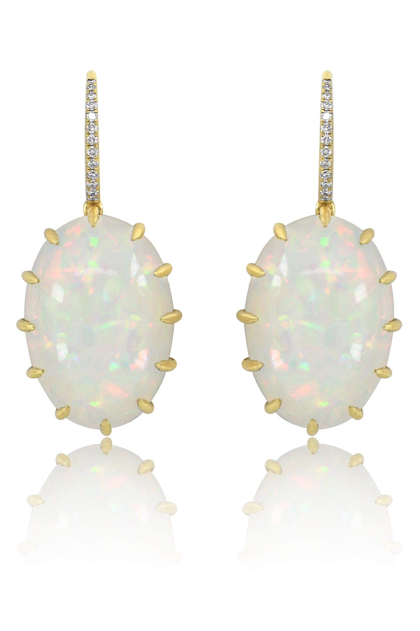 SUTRA-Opal Drop Earrings-YELLOW GOLD
