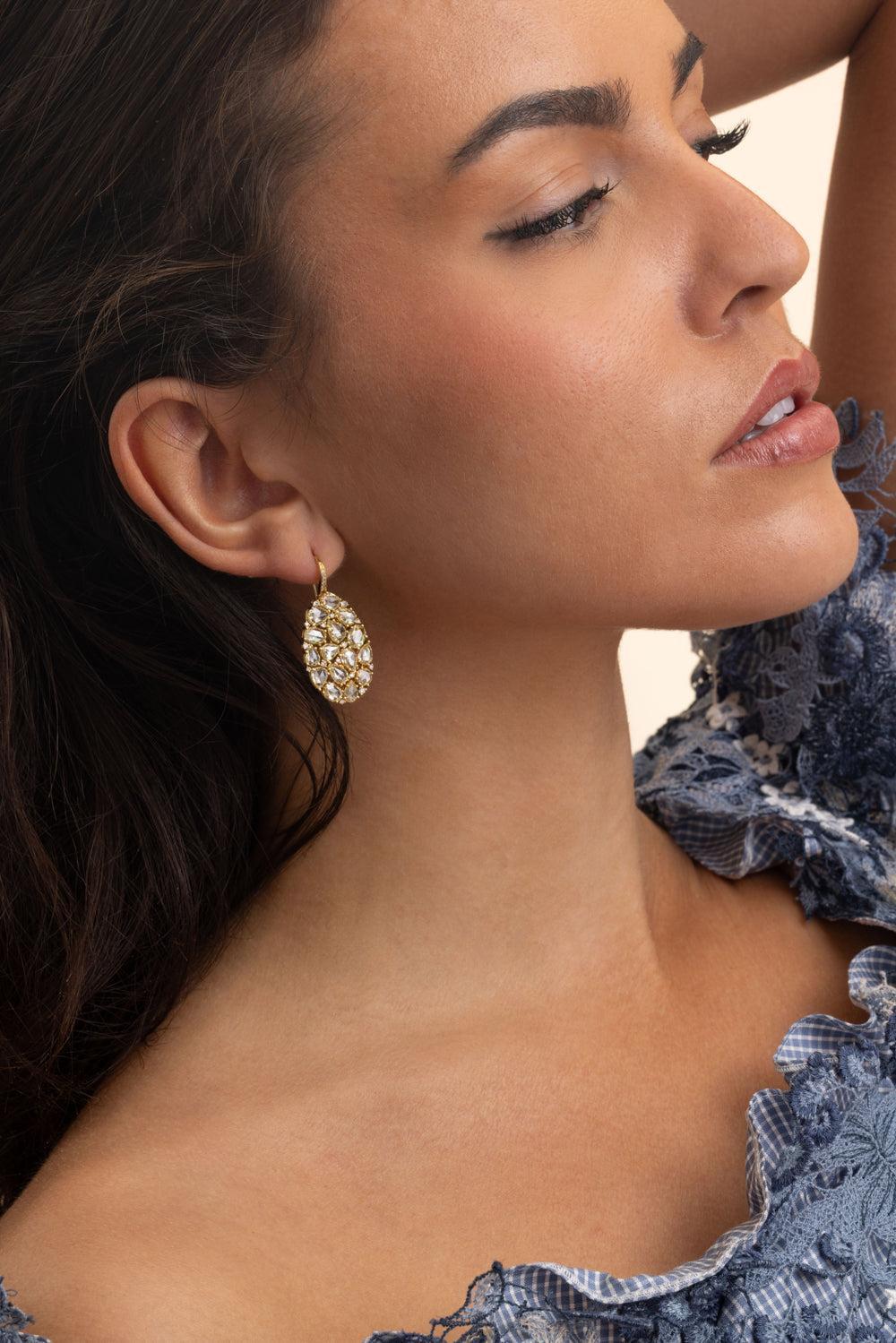 Yellow Diamond Earrings-YELLOW GOLD-JEWELRYFINE JEWELEARRING-SUTRA