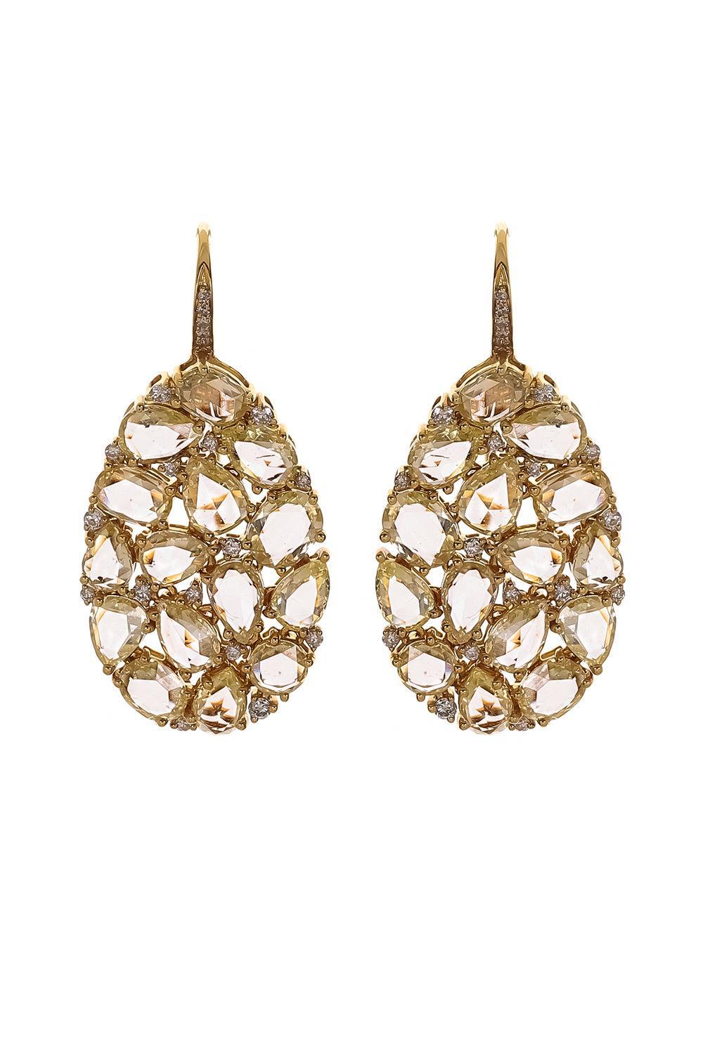 Yellow Diamond Earrings-YELLOW GOLD-JEWELRYFINE JEWELEARRING-SUTRA