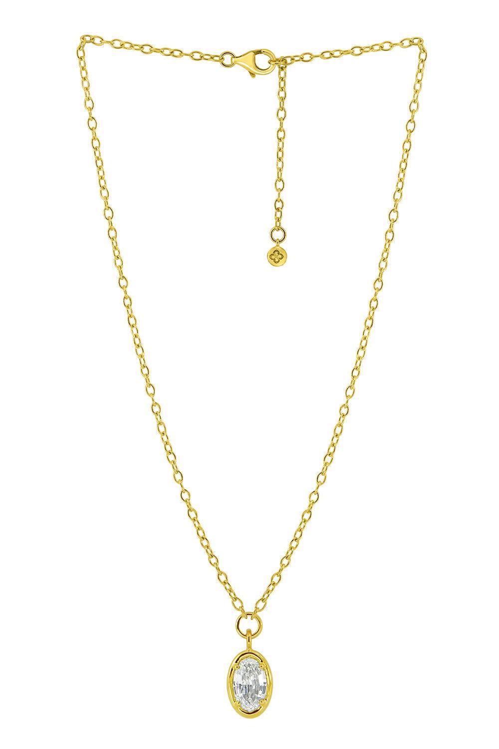Diamond Pendant Drop Necklace-YELLOW GOLD-18-JEWELRYFINE JEWELNECKLACE O-SUTRA