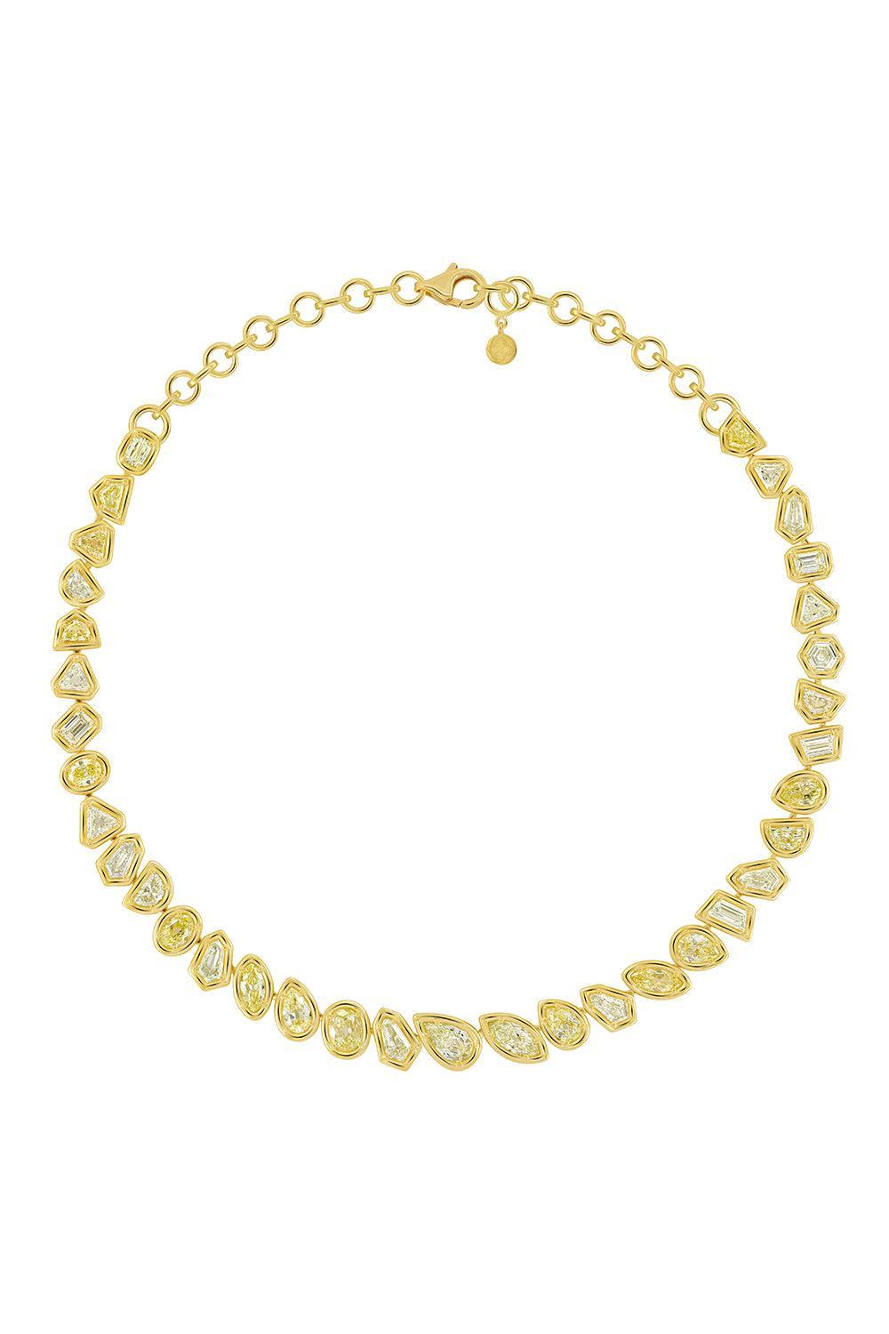 Diamond Pointer Necklace-YELLOW GOLD-JEWELRYFINE JEWELNECKLACE O-SUTRA