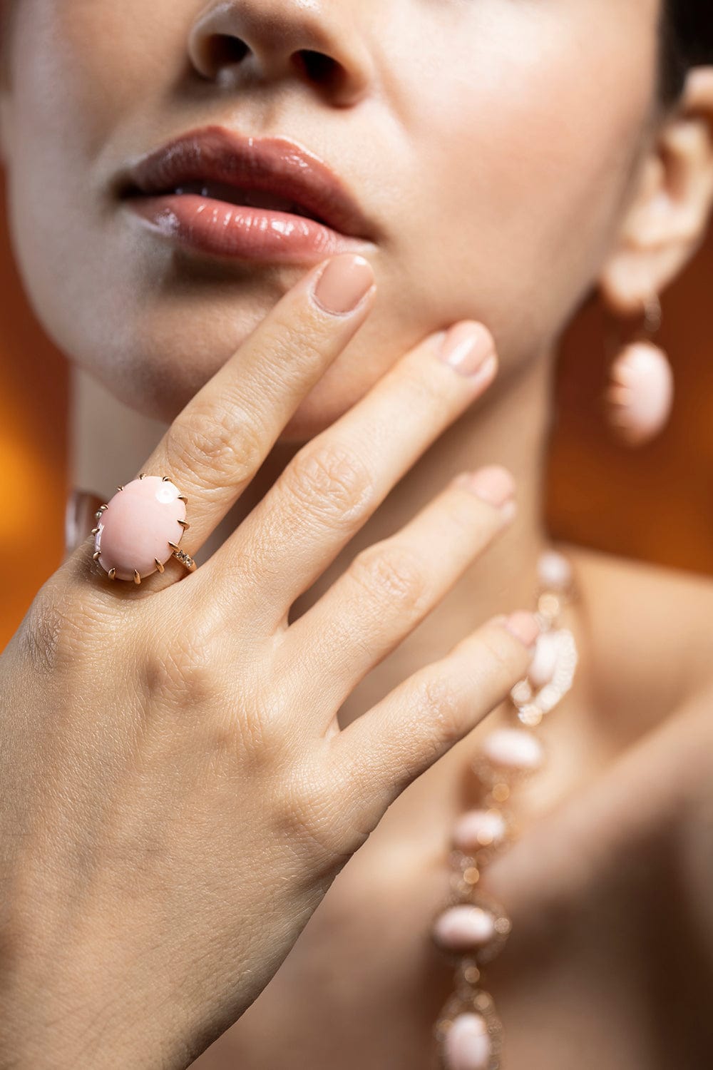 SUTRA-Angelskin Coral Ring-ROSE GOLD