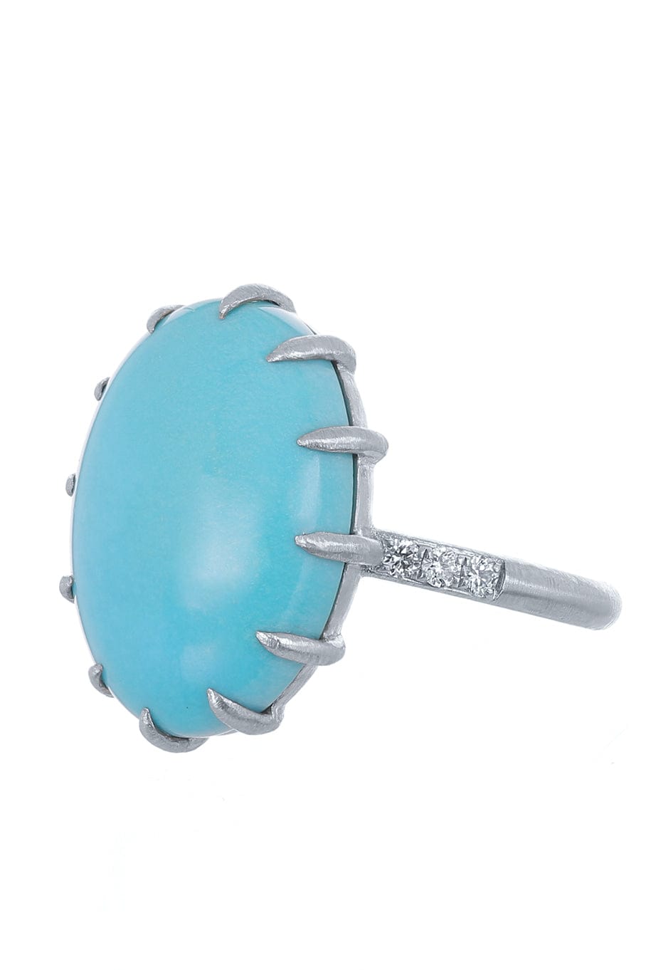 SUTRA-Turquoise Ring-WHITE GOLD