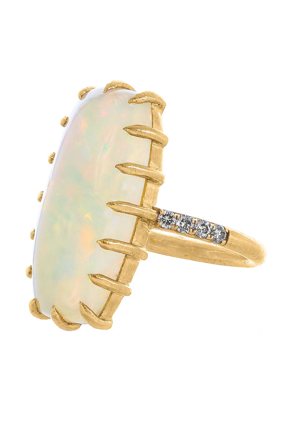 SUTRA-Opal and Diamond Ring-YELLOW GOLD