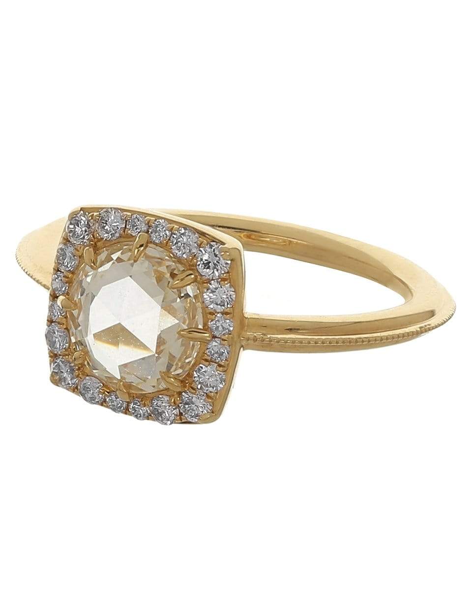 SUTRA-Rose Cut Diamond Ring-YELLOW GOLD