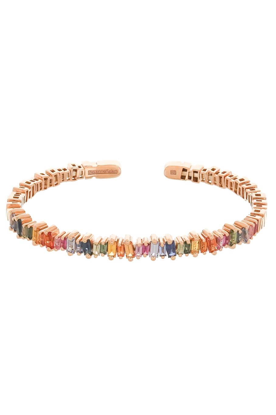 SUZANNE KALAN-Rainbow Sapphire Fireworks Bangle-ROSE GOLD