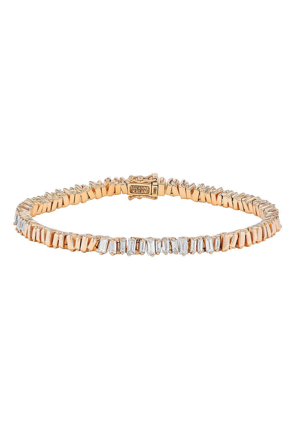 Half And Half Diamond Tennis Bracelet-YELLOW GOLD-7-JEWELRYFINE JEWELBRACELET O-SUZANNE KALAN