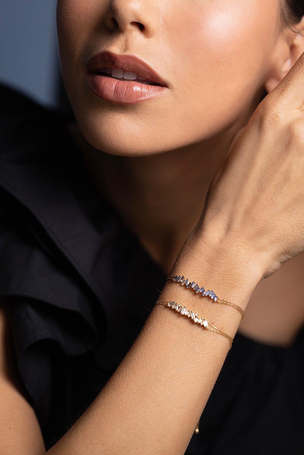 SUZANNE KALAN-Willow Bar Bracelet-YELLOW GOLD