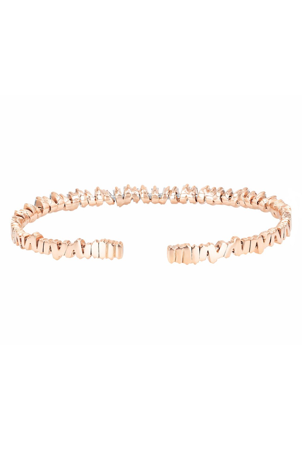 SUZANNE KALAN-Fireworks Flexible Diamond Baguette Bangle-ROSE GOLD