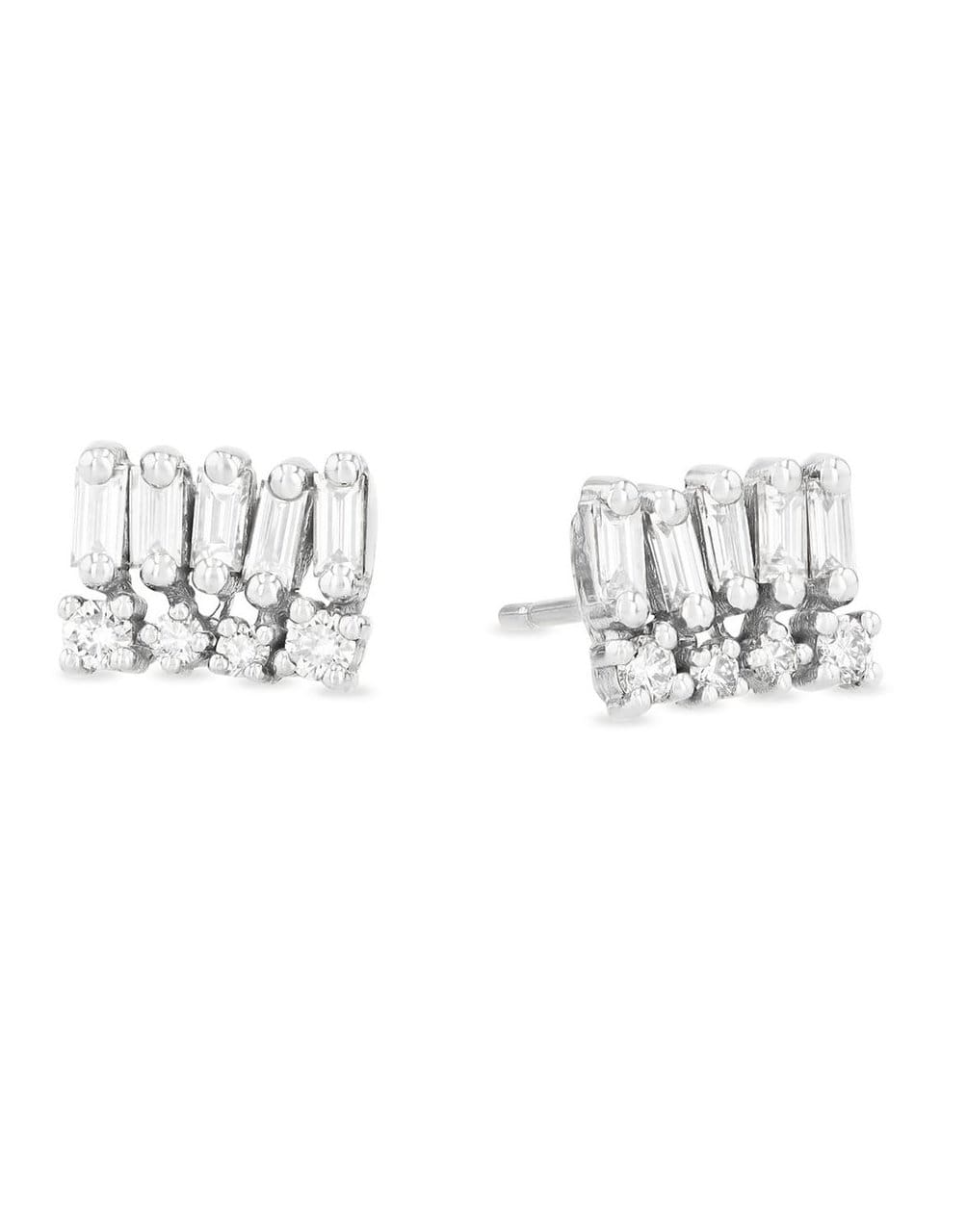 SUZANNE KALAN-Cierra Diamond Studs-WHITE GOLD