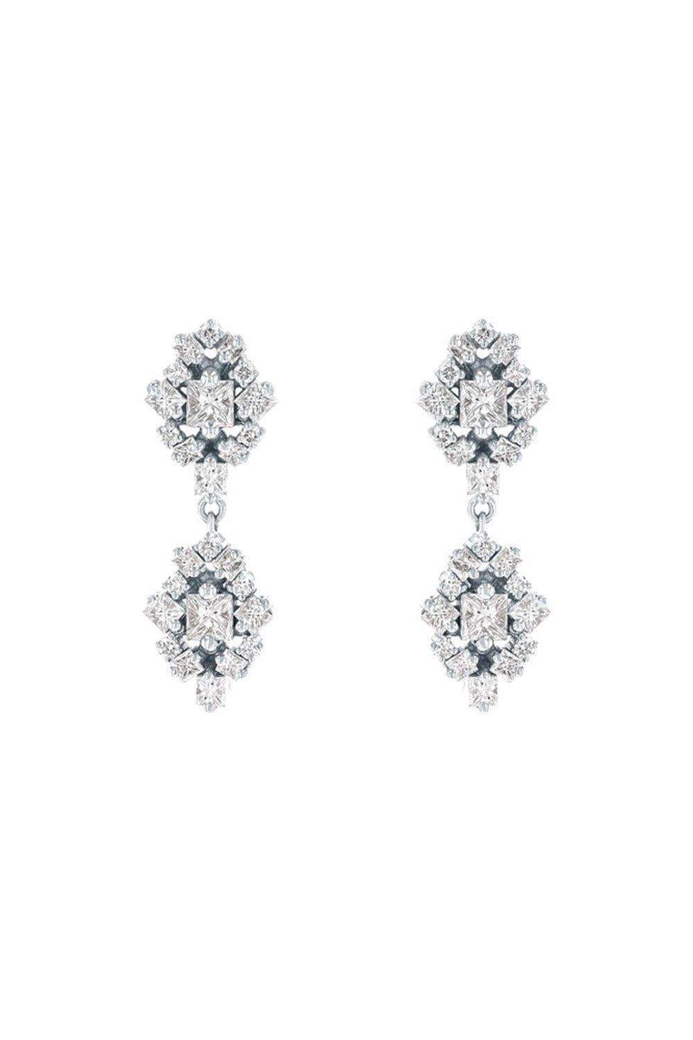 Double Star Diamond Drop Earrings JEWELRYFINE JEWELEARRING SUZANNE KALAN   