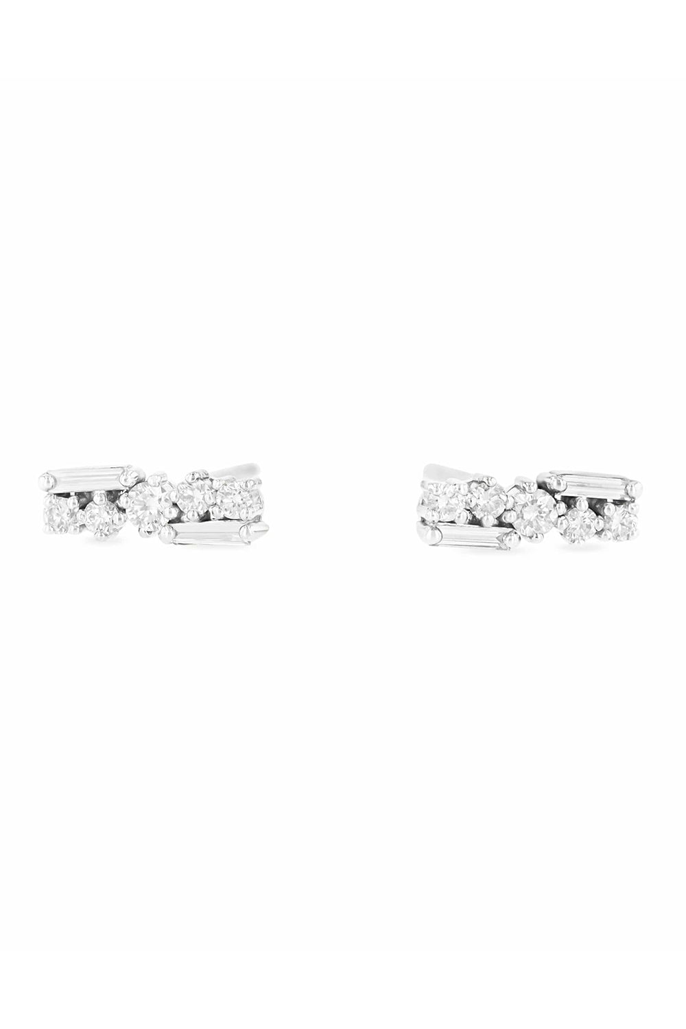 SUZANNE KALAN-Sophie White Diamond Studs-WHITE GOLD