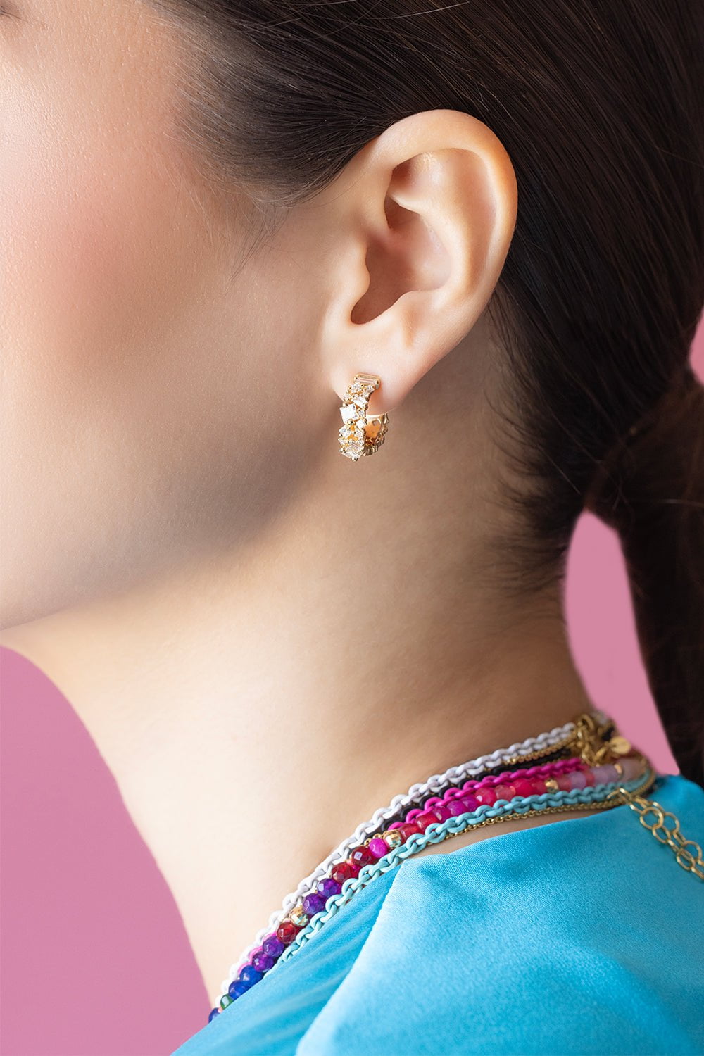 Baguette Diamond Hoop Earrings JEWELRYFINE JEWELEARRING SUZANNE KALAN   