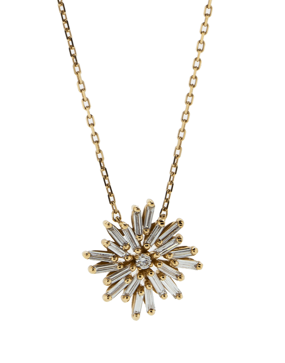 SUZANNE KALAN-Diamond Star Pendant Necklace-ROSE GOLD