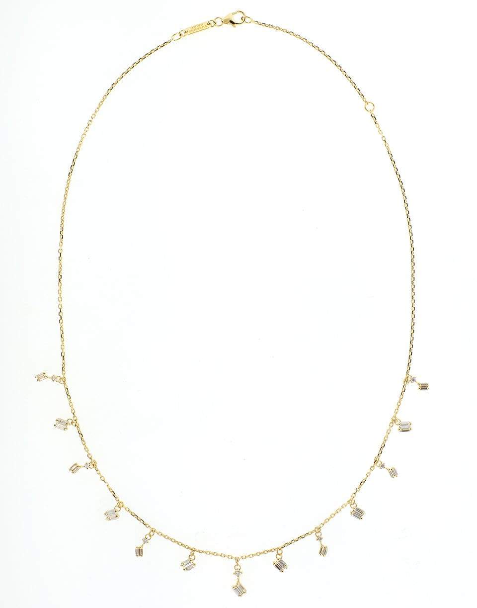 SUZANNE KALAN-Diamond Dangle Necklace-YELLOW GOLD