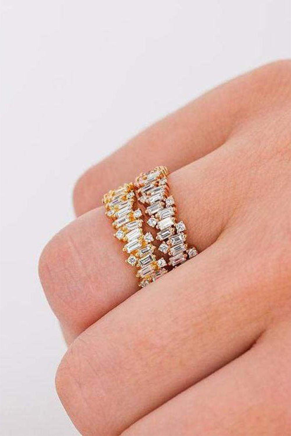 SUZANNE KALAN-Fireworks Eternity Diamond Band-ROSE GOLD