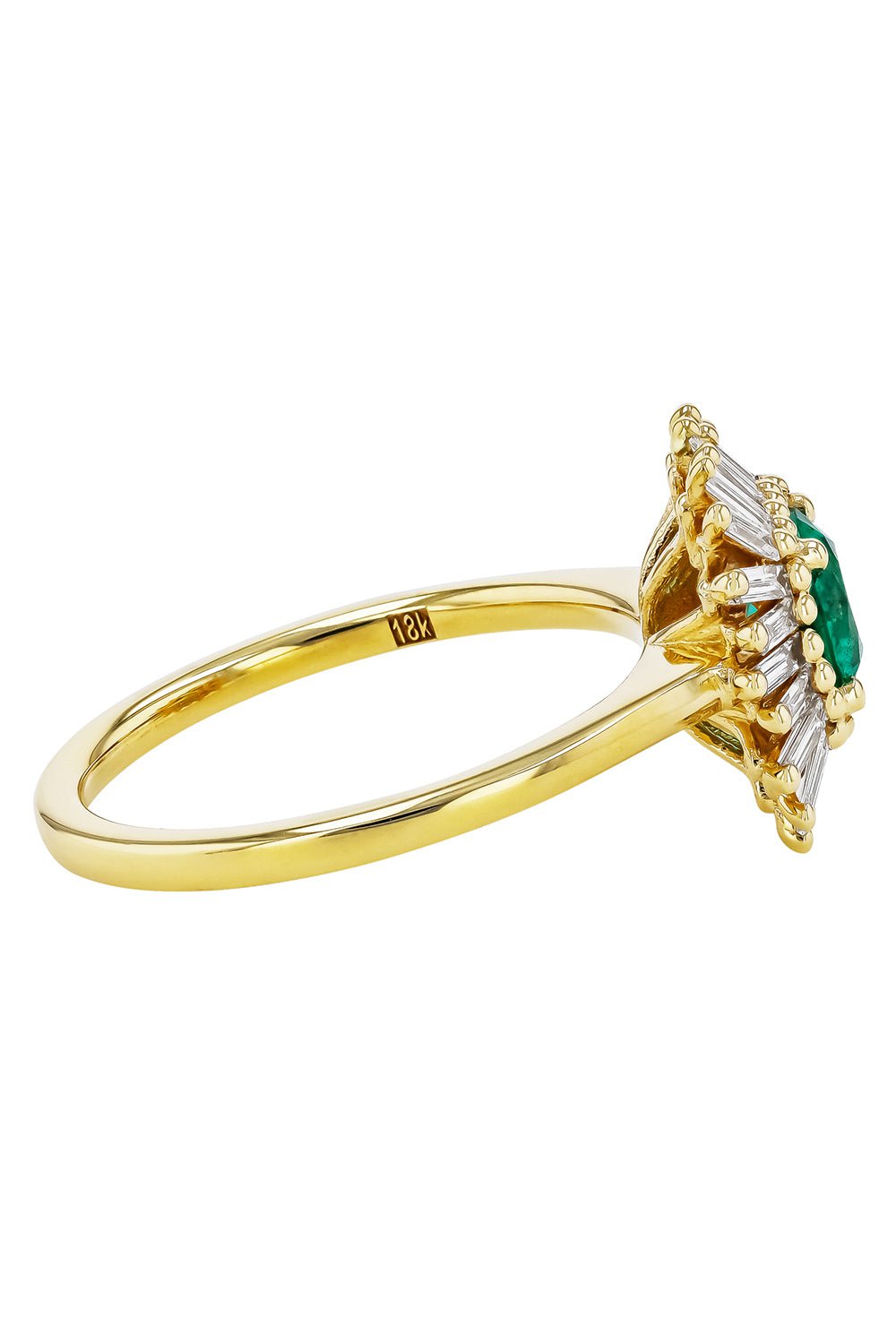 Emerald Diamond Baguette Ring JEWELRYFINE JEWELRING SUZANNE KALAN   