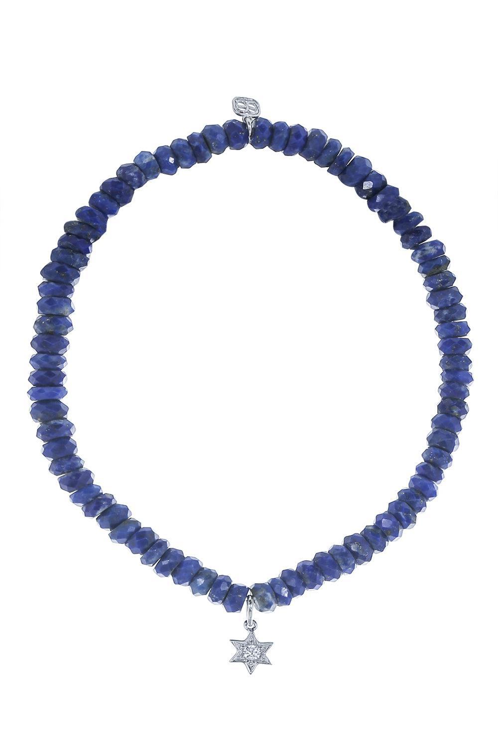 Baby Star Of David Lapis Charm Bracelet-WHITE GOLD-JEWELRYFINE JEWELBRACELET O-SYDNEY EVAN