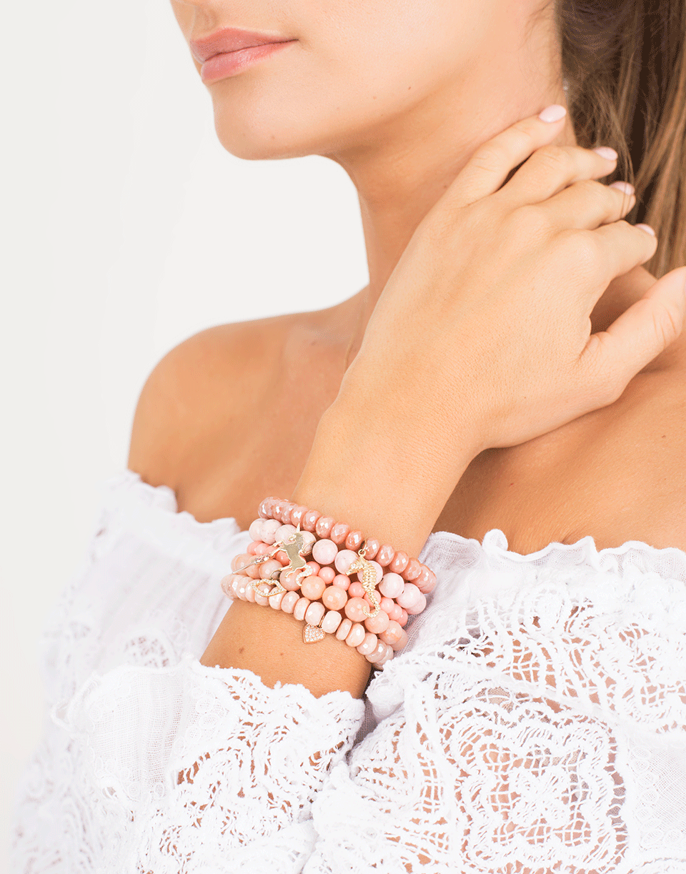 SYDNEY EVAN-Lolipop Charm Bracelet-WHITE GOLD