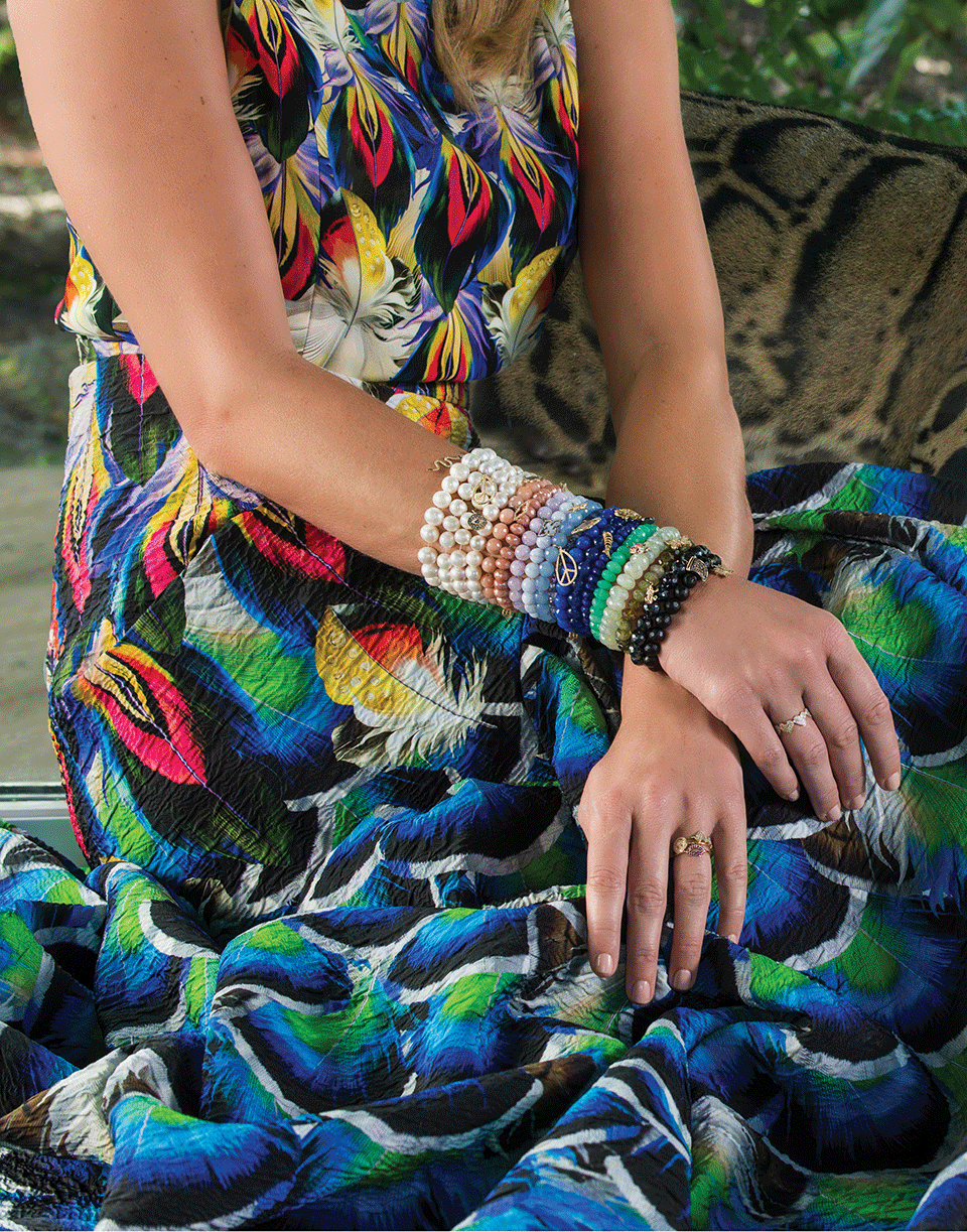 SYDNEY EVAN-Lolipop Charm Bracelet-WHITE GOLD