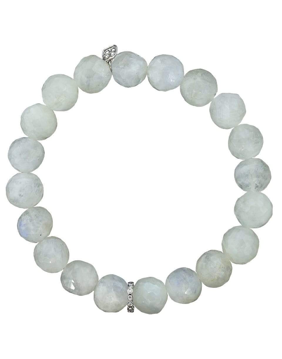SYDNEY EVAN-Rainbow Moonstone Bracelet-WHITE GOLD