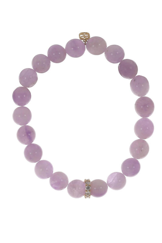 Amethyst Large Cocktail Rondelle Bracelet