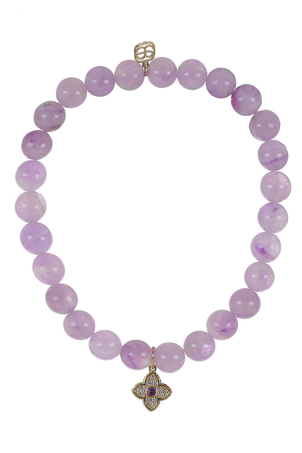 Amethyst Mini Moraccan Charm Bracelet-YELLOW GOLD-JEWELRYFINE JEWELBRACELET O-SYDNEY EVAN