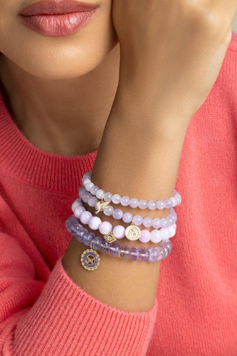 Amyethyst Lucky Protection Coin Charm Bracelet-YELLOW GOLD-JEWELRYFINE JEWELBRACELET O-SYDNEY EVAN