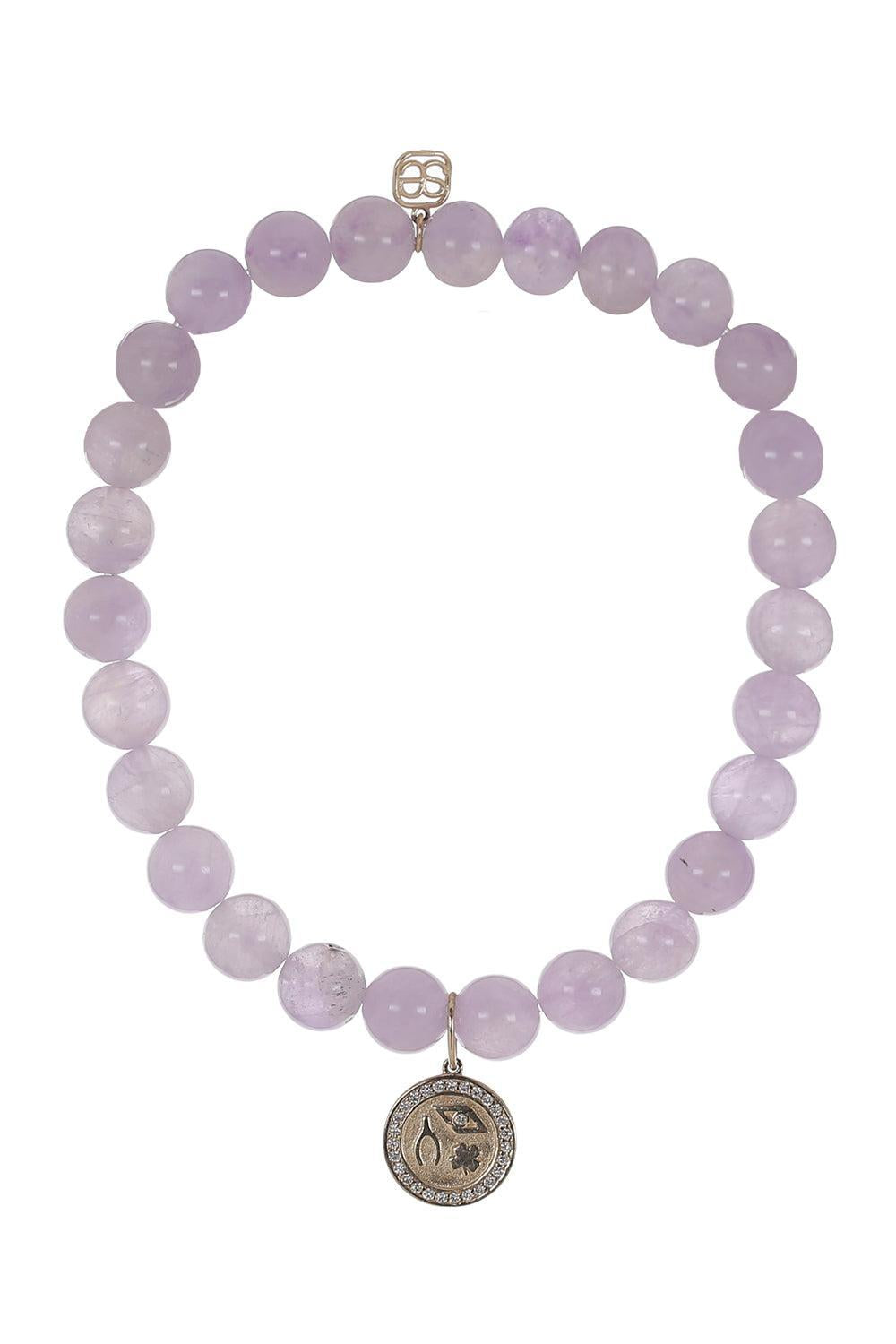 Amyethyst Lucky Protection Coin Charm Bracelet-YELLOW GOLD-JEWELRYFINE JEWELBRACELET O-SYDNEY EVAN