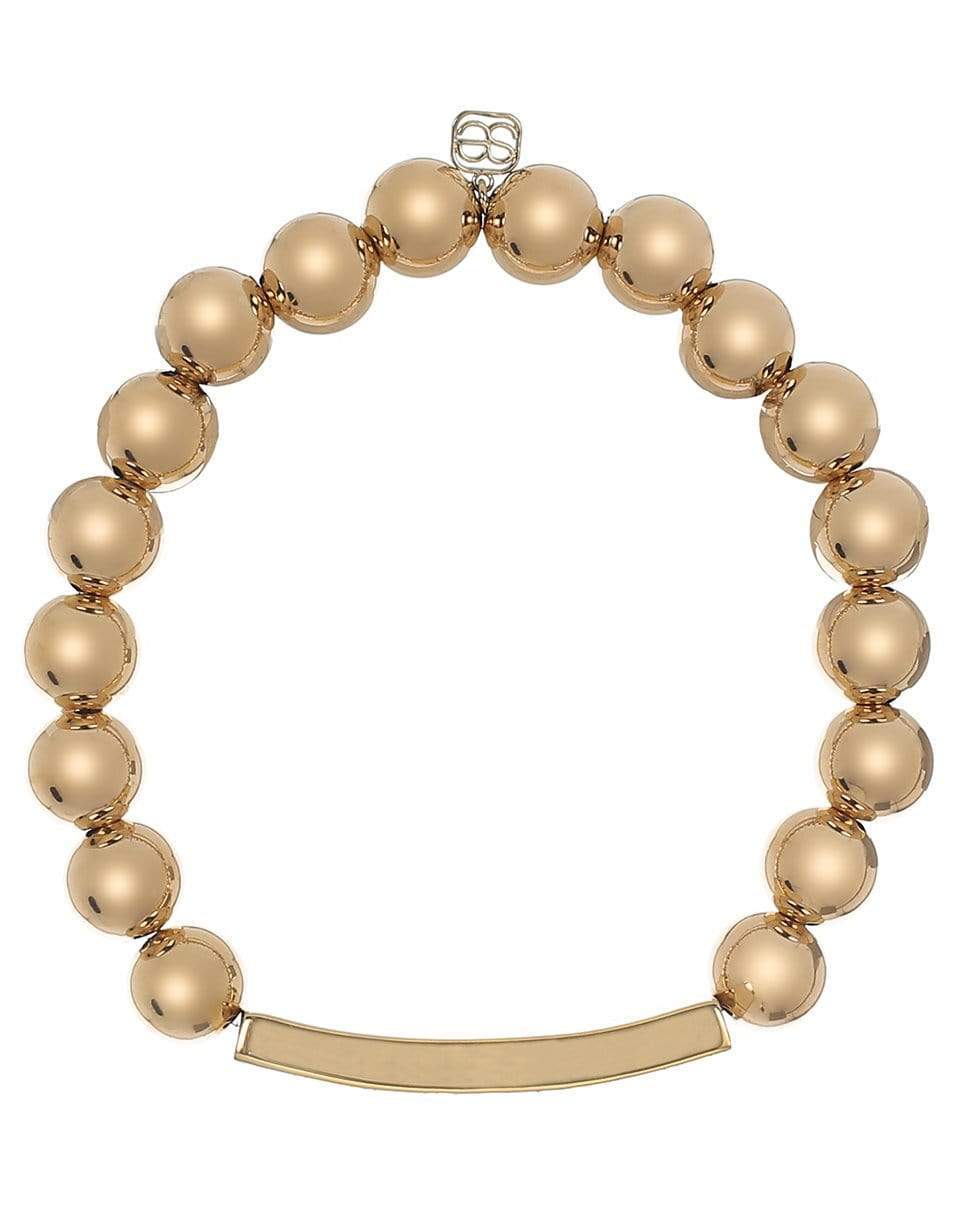 SYDNEY EVAN-Diamond Tiger Stripe Gold Bead Bracelet-YELLOW GOLD
