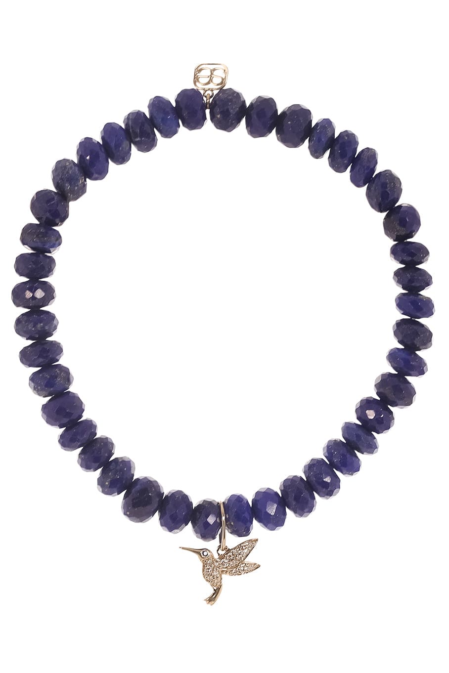 SYDNEY EVAN-Hummingbird Lapis Bead Bracelet-YELLOW GOLD