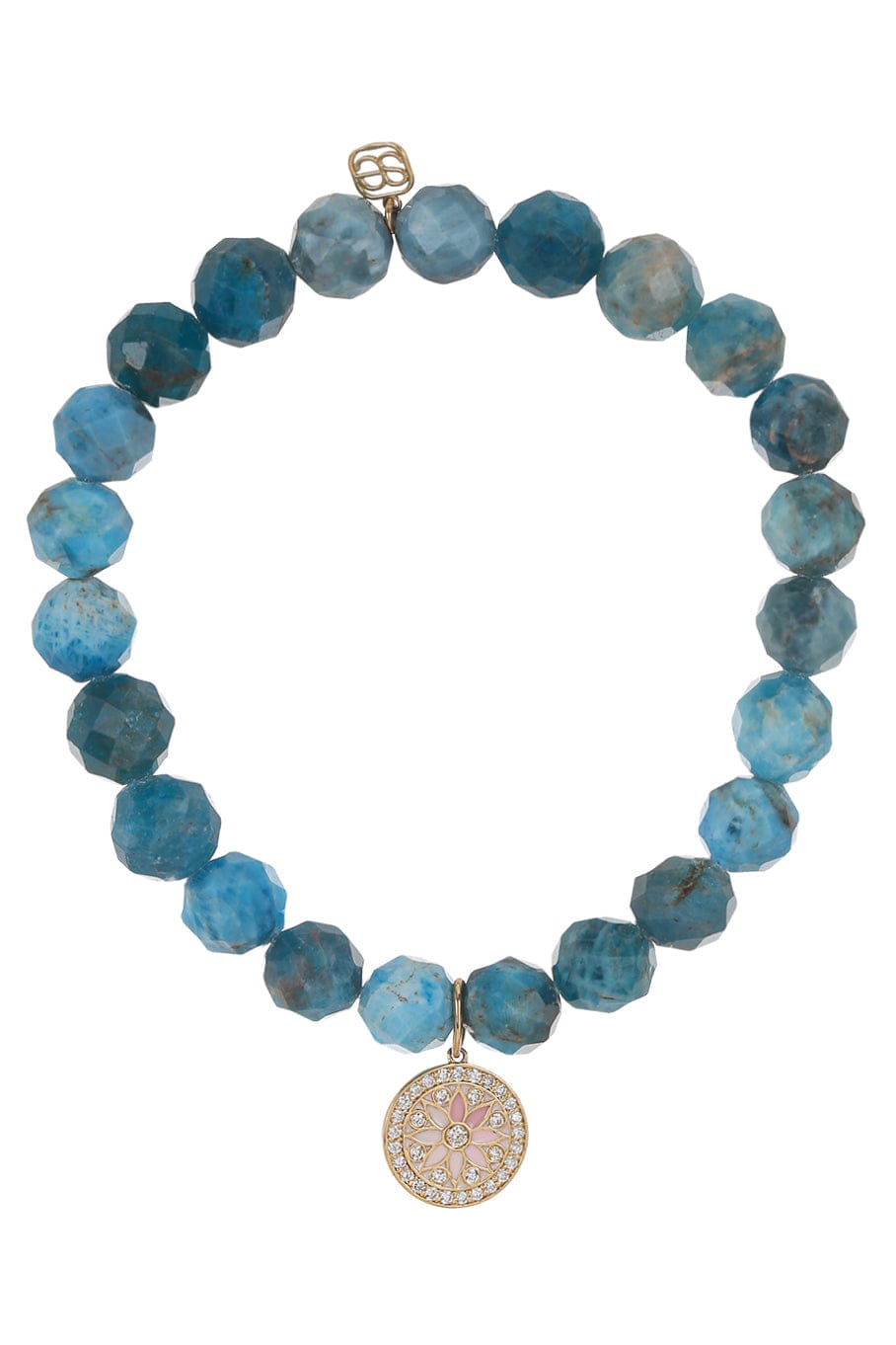 SYDNEY EVAN-Kaleidoscope Mystic Moonstone Bead Bracelet-YELLOW GOLD