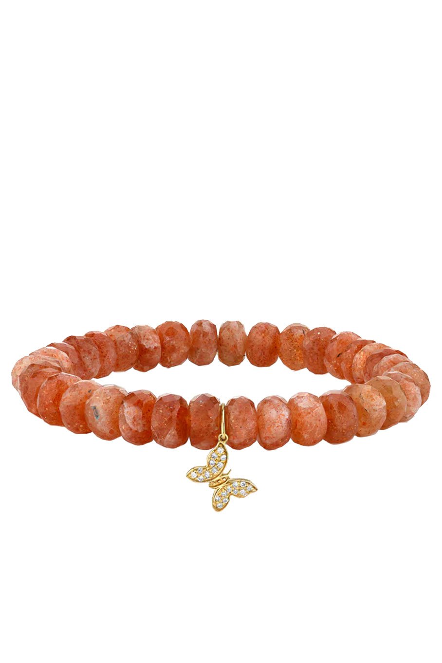 SYDNEY EVAN-Mini Pave Butterfly Bracelet-YELLOW GOLD