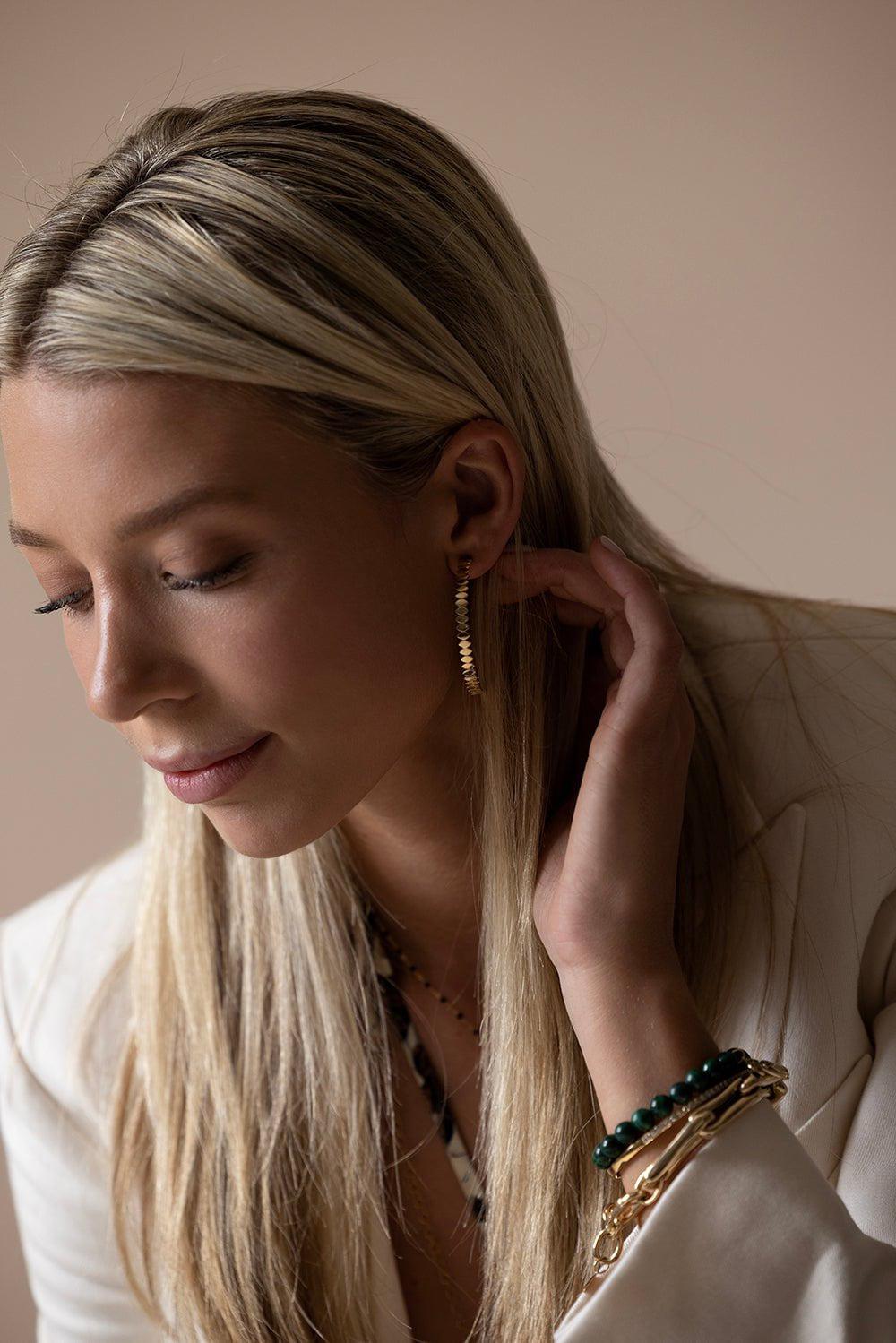 SYDNEY EVAN-Pure Gold Large Marquis Eye Hoops-YELLOW GOLD