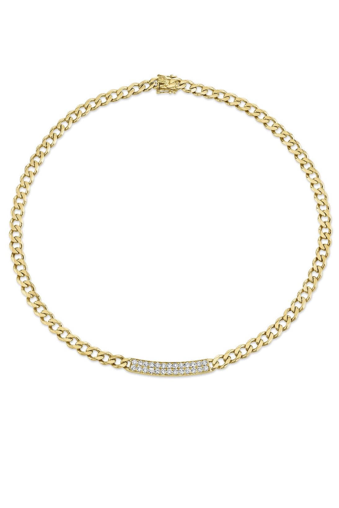 SYDNEY EVAN-Diamond ID Bar Necklace-YELLOW GOLD