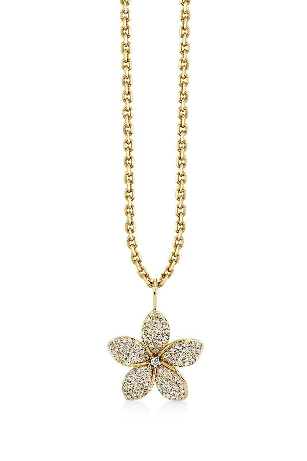 Diamond Large Pulmerica Charm Necklace-YELLOW GOLD-JEWELRYFINE JEWELNECKLACE O-SYDNEY EVAN