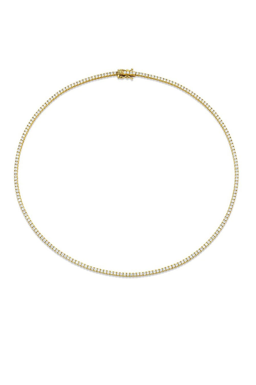 SYDNEY EVAN-Diamond Tennis Necklace-YELLOW GOLD