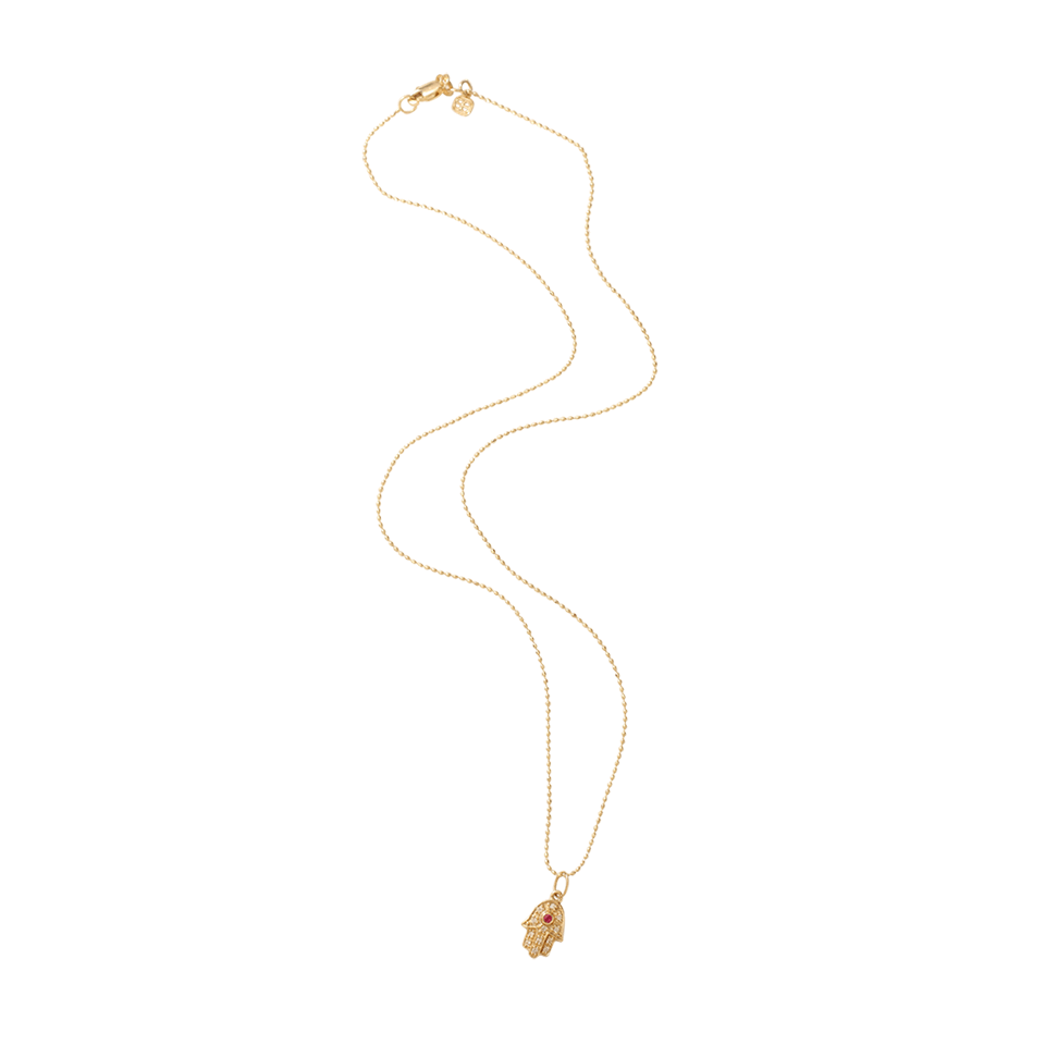 SYDNEY EVAN-Hamsa Hand Necklace-YELLOW GOLD
