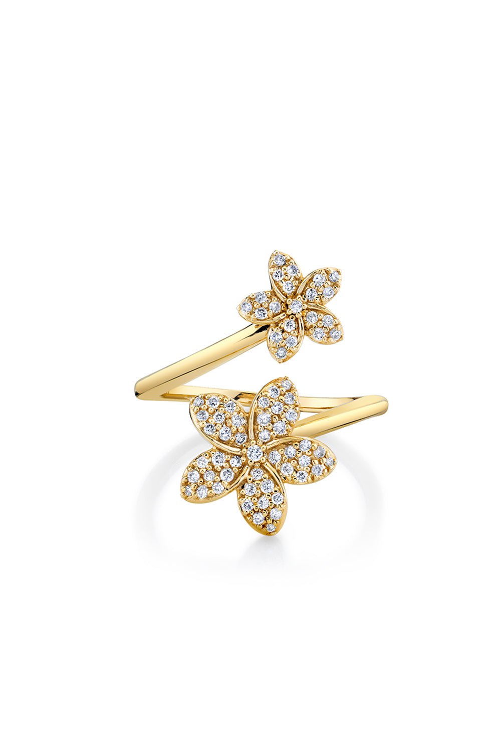 SYDNEY EVAN-Plumeria Wrap Ring-YELLOW GOLD
