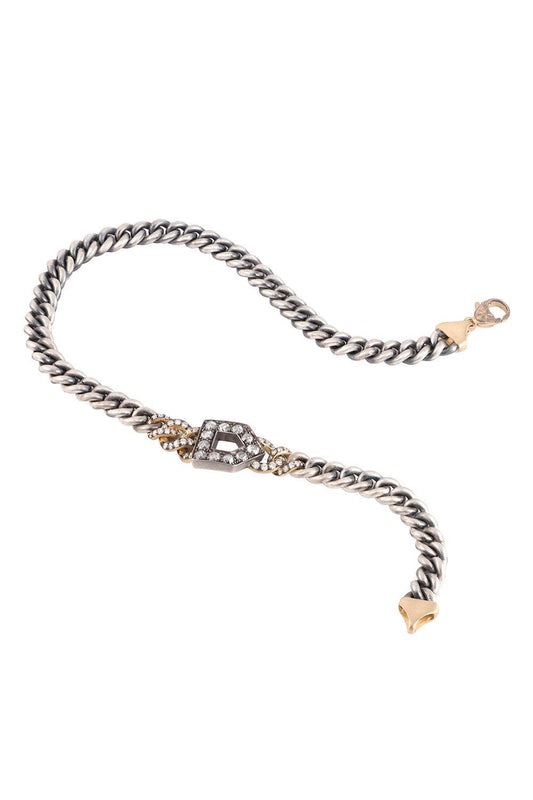 Grey Diamond Double Wrap Bracelet-SILVER-14-JEWELRYFINE JEWELBRACELET O-SYLVA & CIE